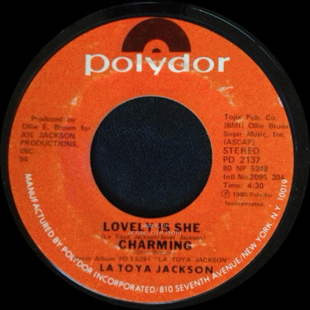 La Toya Jackson - If You Feel The Funk / Lovely Is She / Charming side B