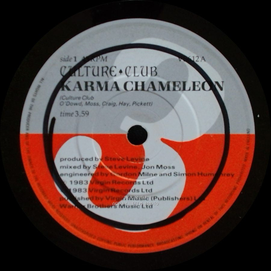 Culture Club - Karma Chameleon / That's The Way side A