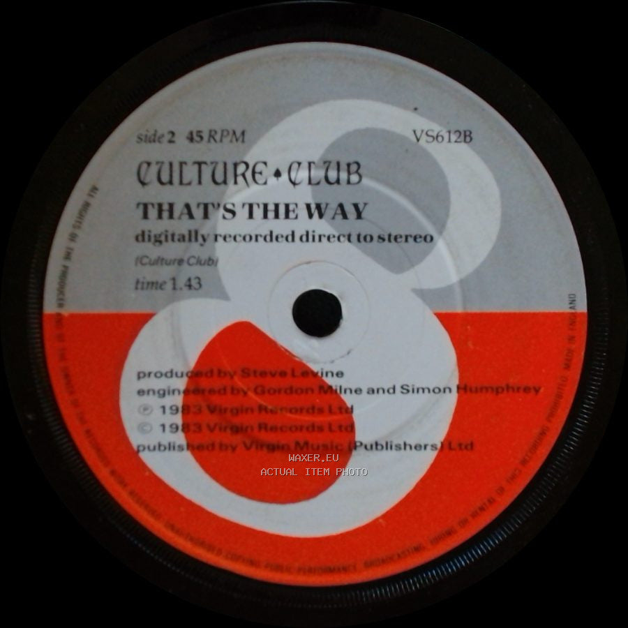 Culture Club - Karma Chameleon / That's The Way side B