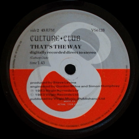 Culture Club - Karma Chameleon / That's The Way side B