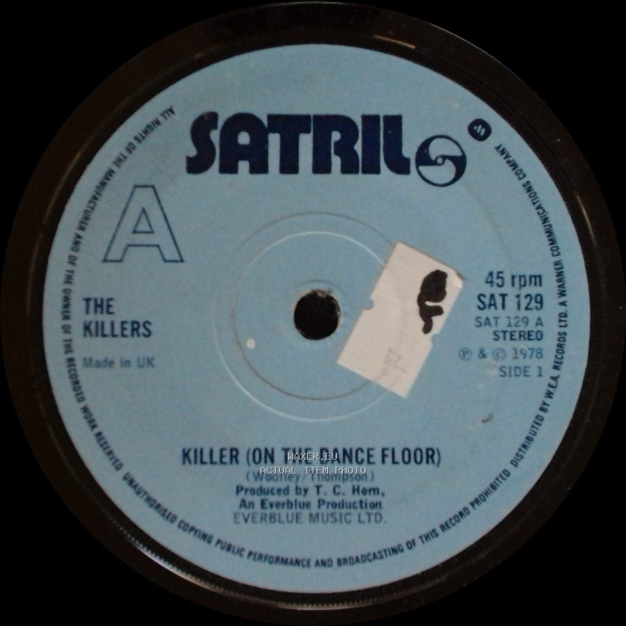 The Killers - Killer (On The Dance Floor) / No Surrender side A