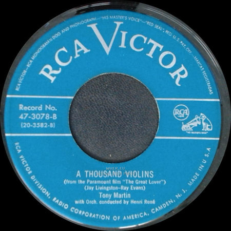 Tony Martin - A Thousand Violins / There's No Tomorrow side A