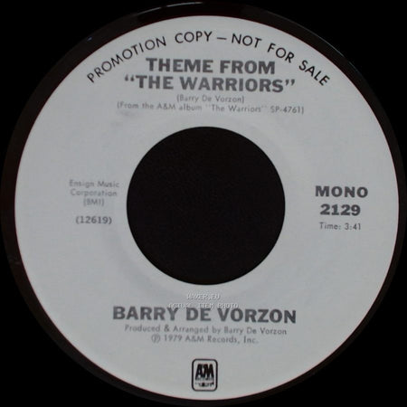Barry De Vorzon - Theme From "The Warriors" / Theme From "The Warriors" side B