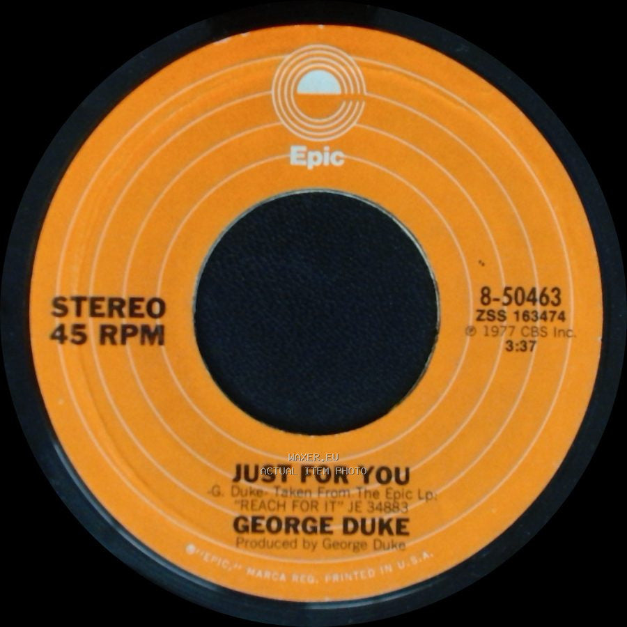 George Duke - Reach For It (Dance) / Just For You side B
