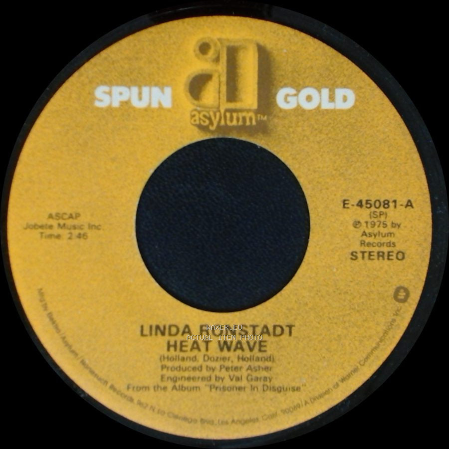 Linda Ronstadt - Tracks Of My Tears / Heat Wave side B