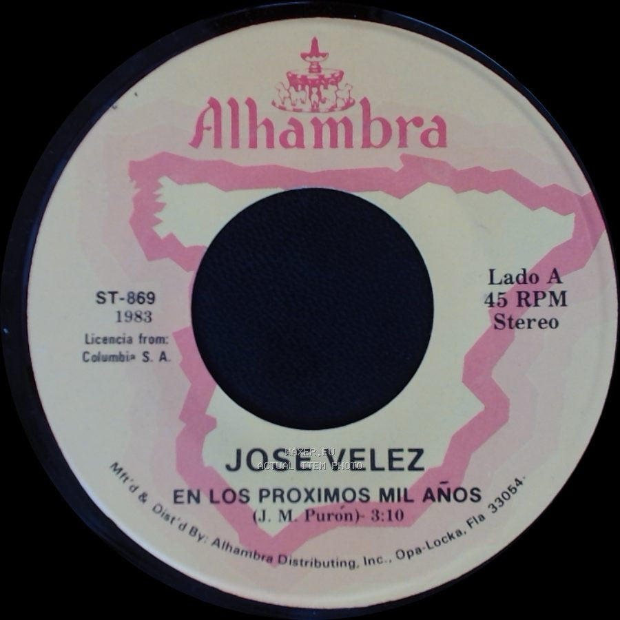 Jose Velez - En Los Proximos Mil Años / Flor De Barrio side A