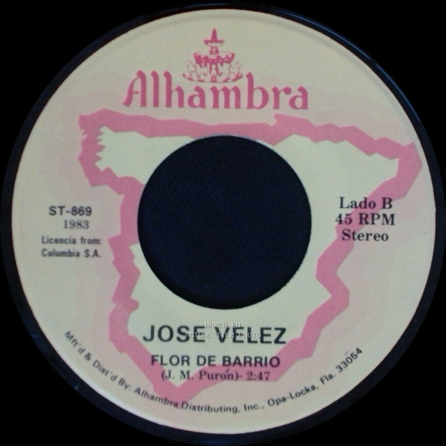 Jose Velez - En Los Proximos Mil Años / Flor De Barrio side B