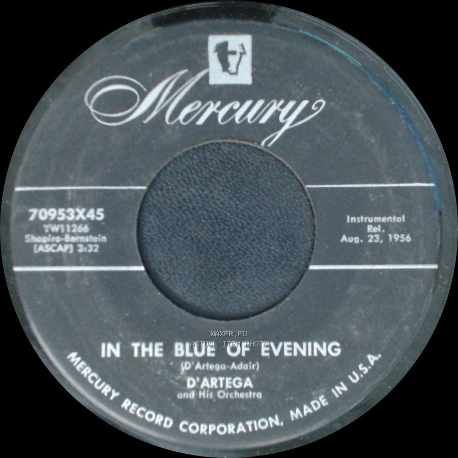 D'artega And His Orchestra - Wedding Of The Violins / In The Blue Of Evening side B
