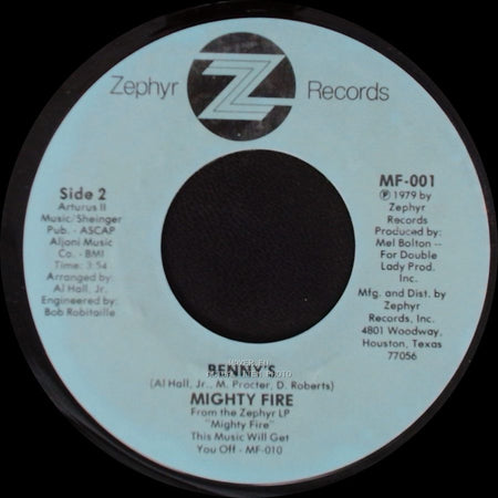 Mighty Fire - Country Freakin' / Benny's side B
