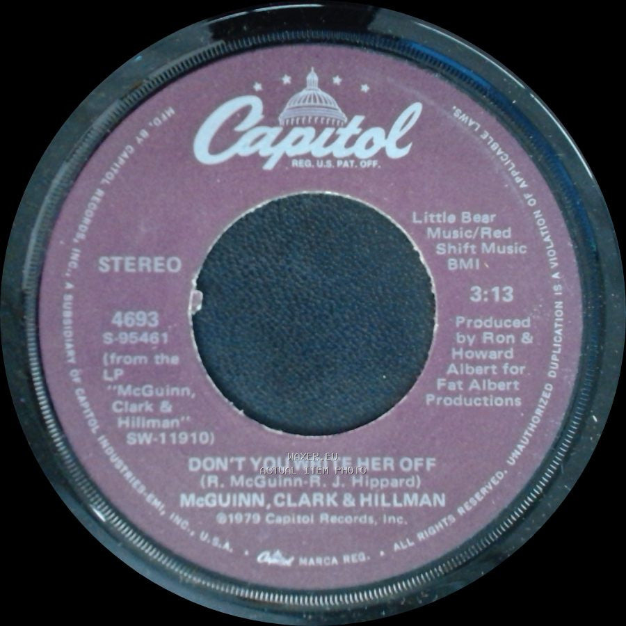 Mcguinn, Clark & Hillman - Don't You Write Her Off / Sad Boy side A