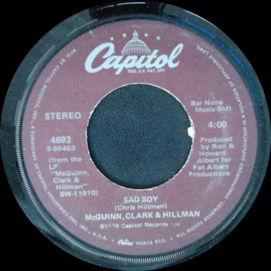 Mcguinn, Clark & Hillman - Don't You Write Her Off / Sad Boy side B