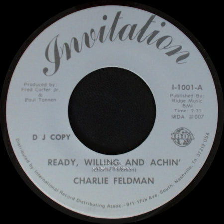 Charlie Feldman - Ready, Willing And Achin' / Ready, Willing And Achin' side B