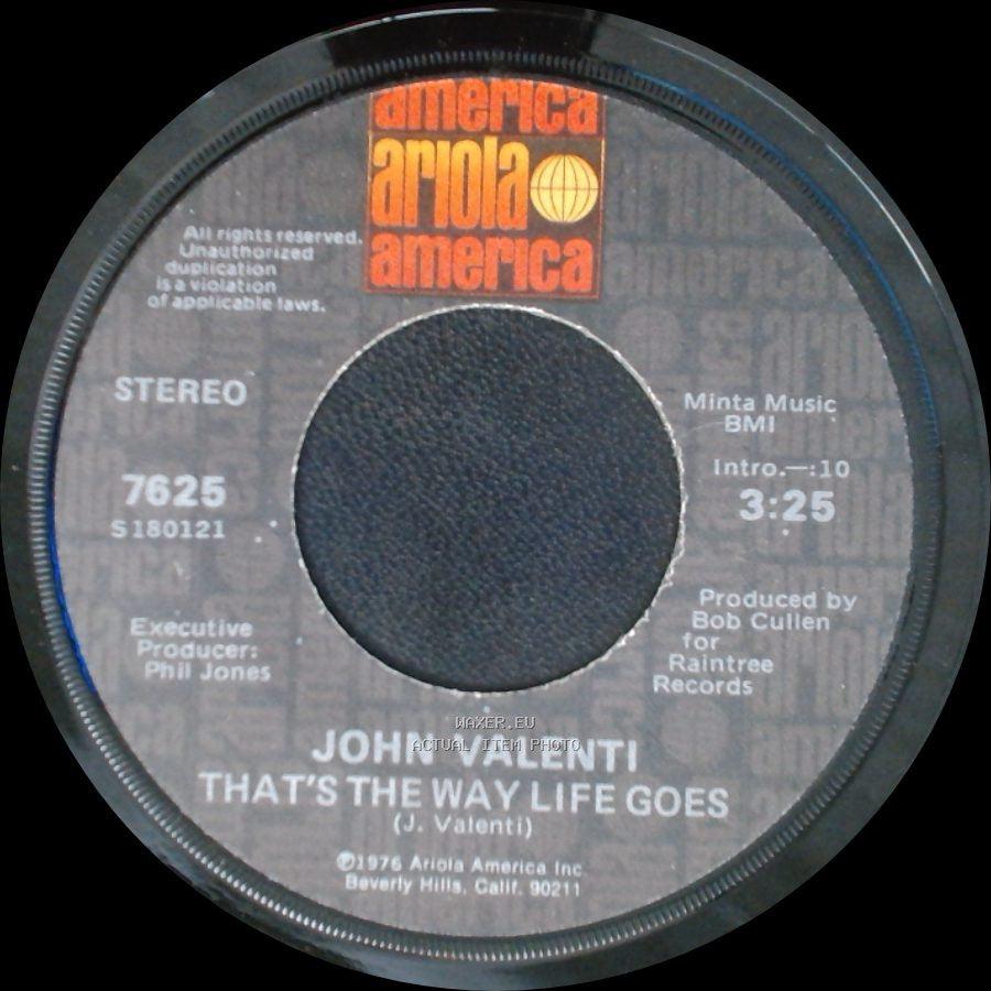 John Valenti - That's The Way Life Goes / Anything You Want side A