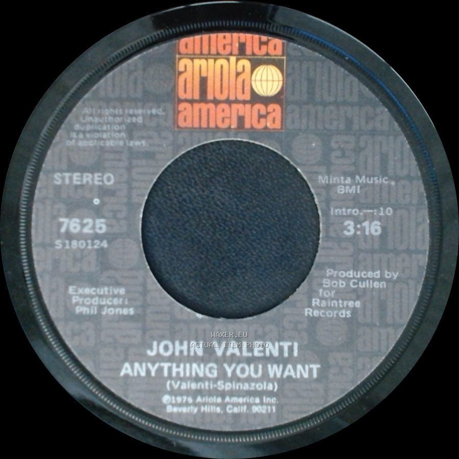 John Valenti - That's The Way Life Goes / Anything You Want side B