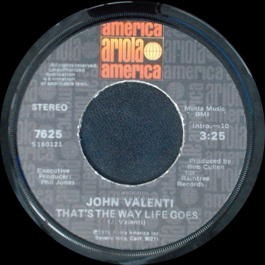 John Valenti - That's The Way Life Goes / Anything You Want side B