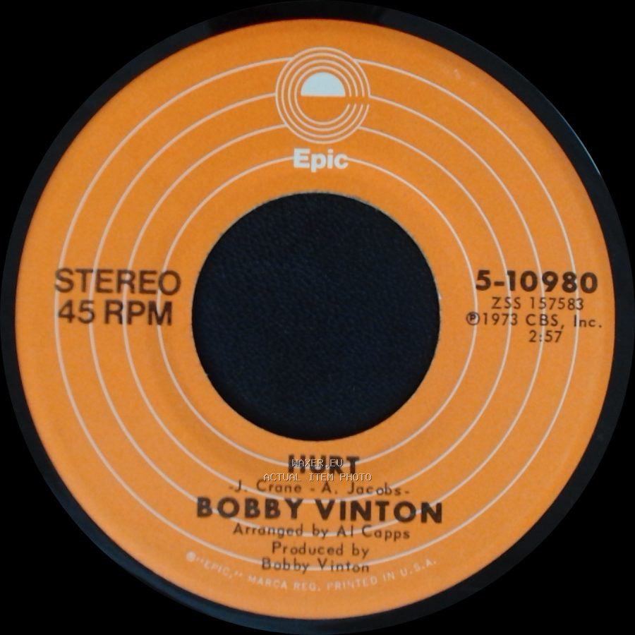 Bobby Vinton - I Love You The Way You Are / Hurt side B
