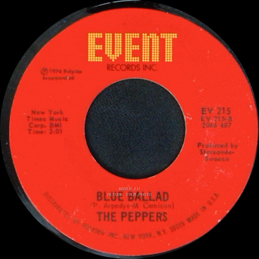 The Peppers - Hot Caramel / Blue Ballad side B