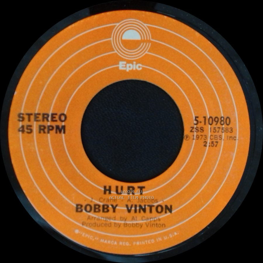 Bobby Vinton - I Love You The Way You Are / Hurt side A