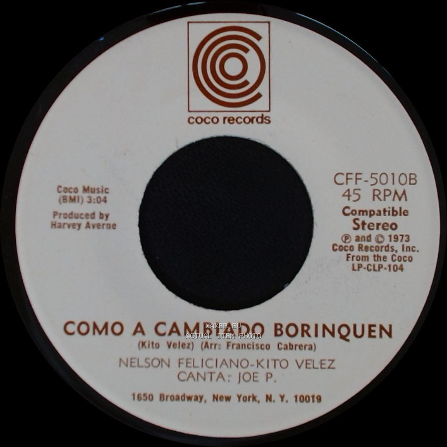 Nelson Feliciano-Kito Velez - Como A Cambiado Borinquen / Luz Del Cielo side A
