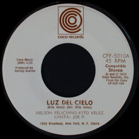Nelson Feliciano-Kito Velez - Como A Cambiado Borinquen / Luz Del Cielo side B