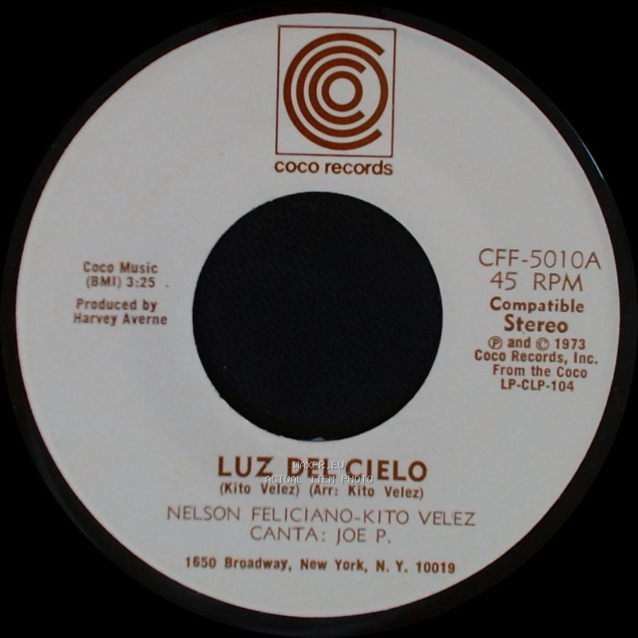 Nelson Feliciano-Kito Velez - Como A Cambiado Borinquen / Luz Del Cielo side A