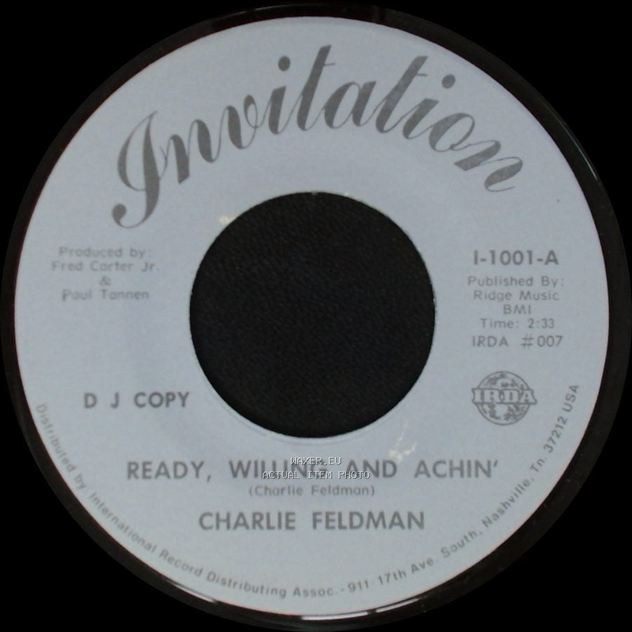 Charlie Feldman - Ready, Willing And Achin' / Ready, Willing And Achin' side B