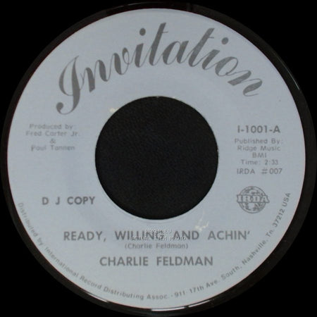Charlie Feldman - Ready, Willing And Achin' / Ready, Willing And Achin' side B
