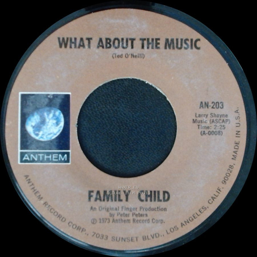 Family Child - He / What About The Music side B