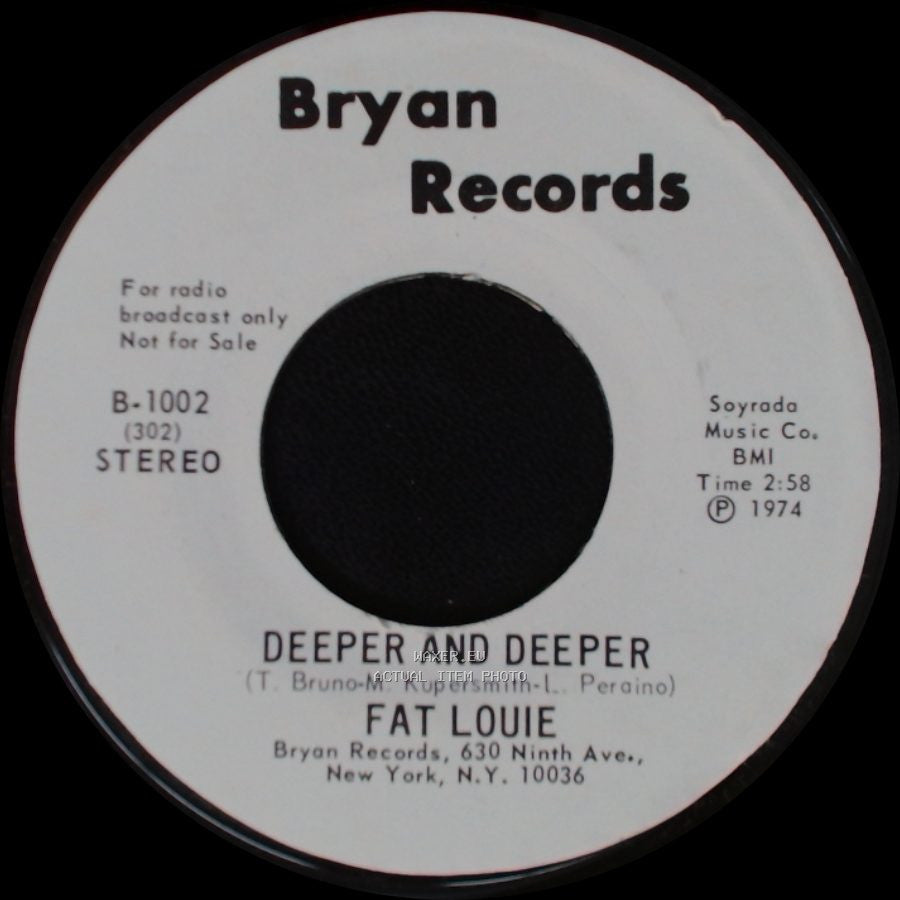 Fat Louie - Deeper And Deeper / Deeper And Deeper side B