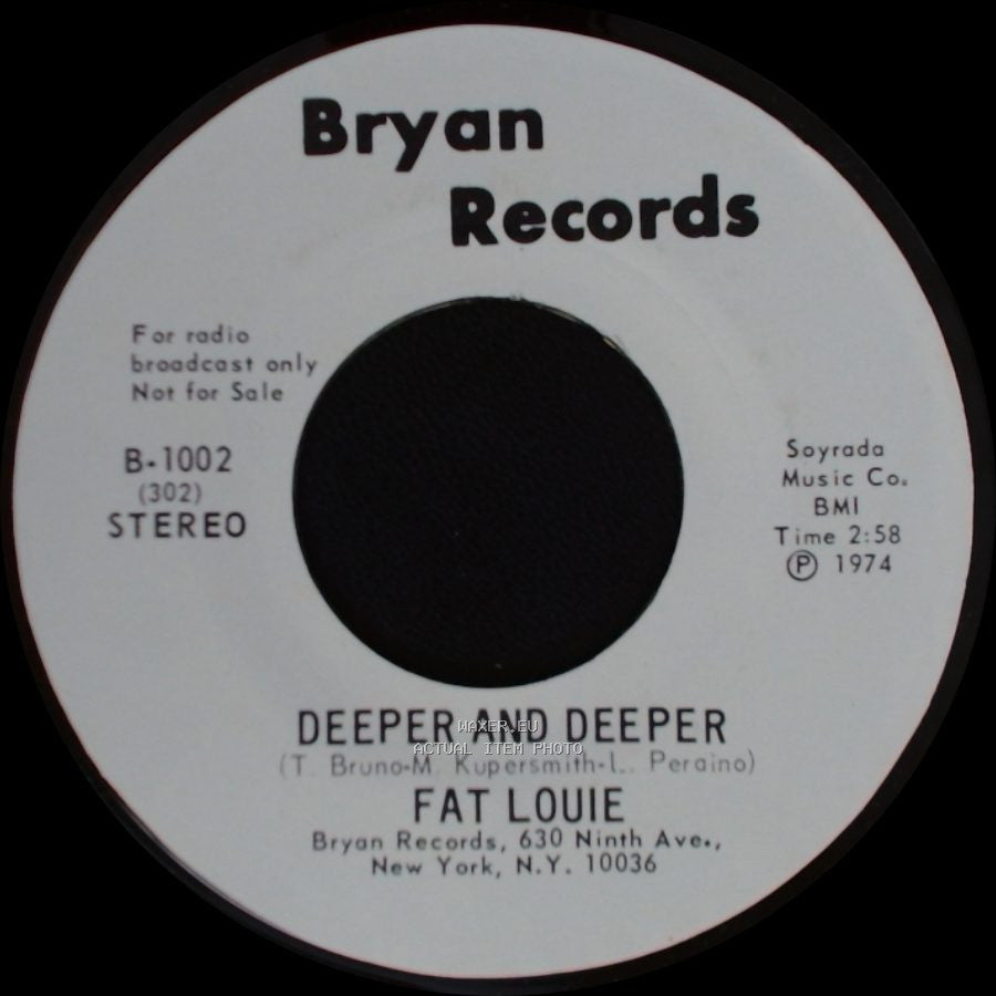Fat Louie - Deeper And Deeper / Deeper And Deeper side A