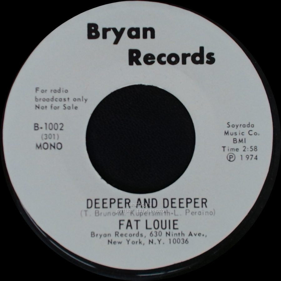 Fat Louie - Deeper And Deeper / Deeper And Deeper side B
