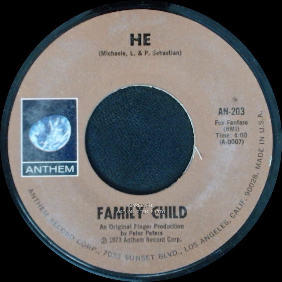 Family Child - He / What About The Music side A