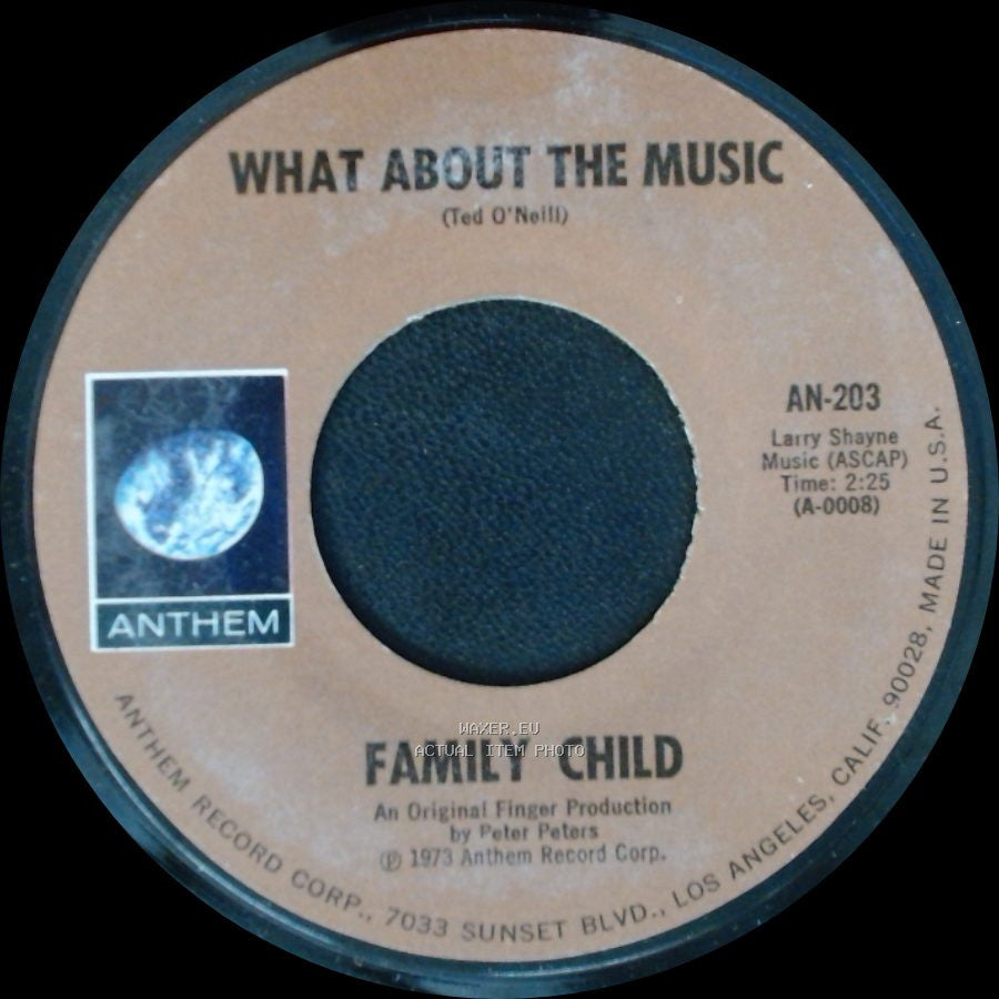 Family Child - He / What About The Music side B