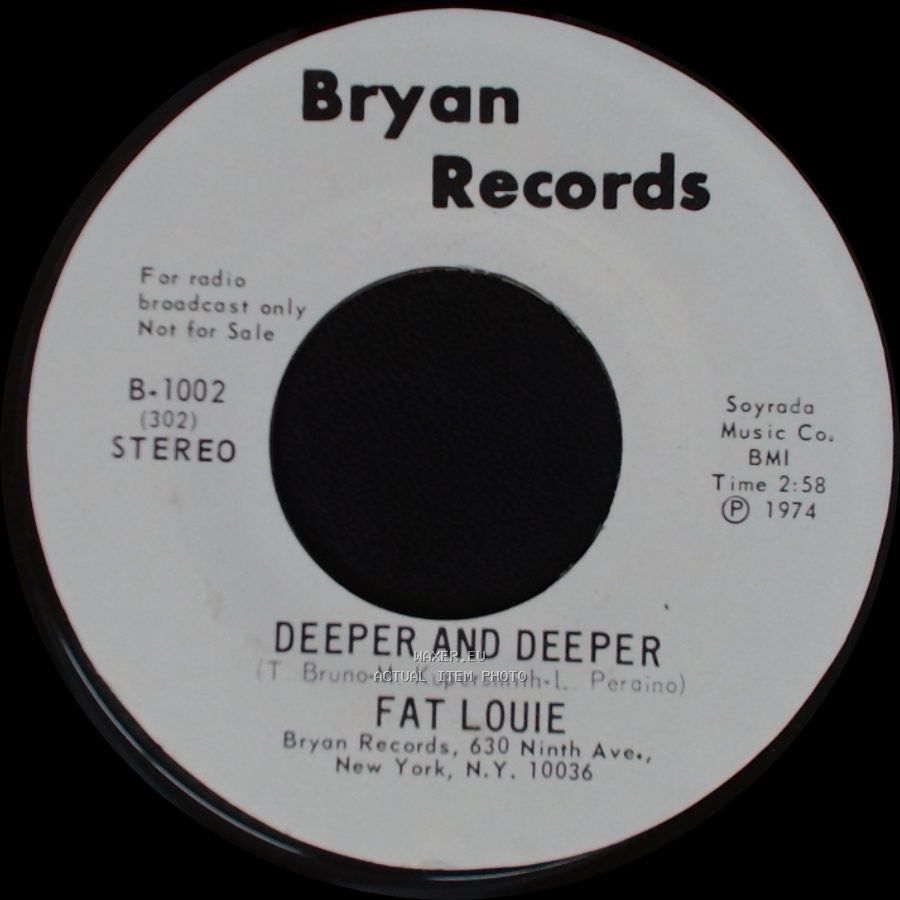 Fat Louie - Deeper And Deeper / Deeper And Deeper side B