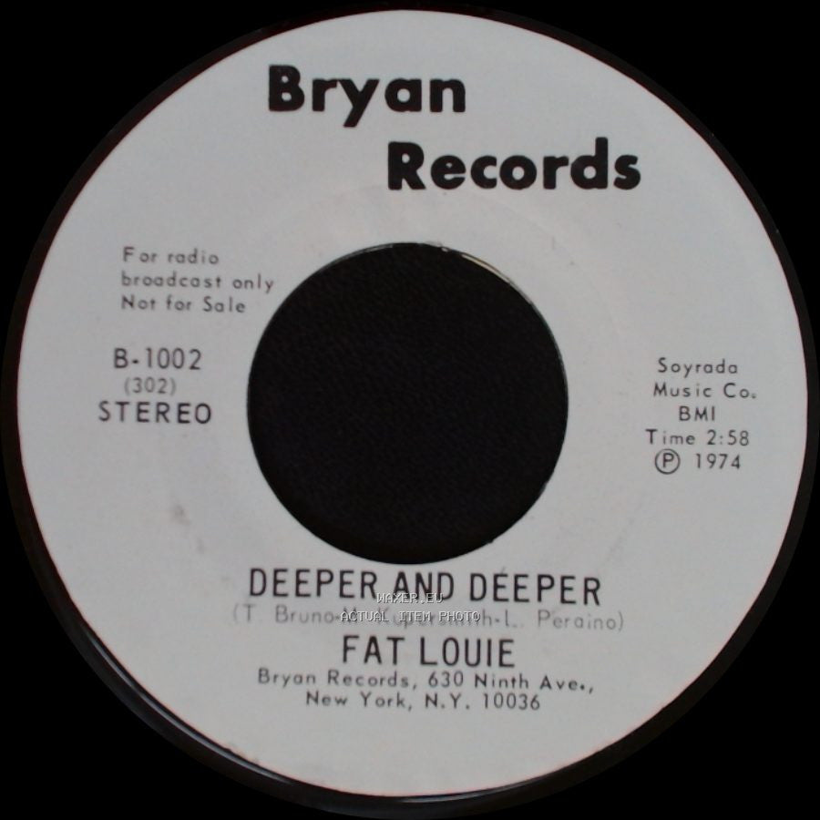 Fat Louie - Deeper And Deeper / Deeper And Deeper side A