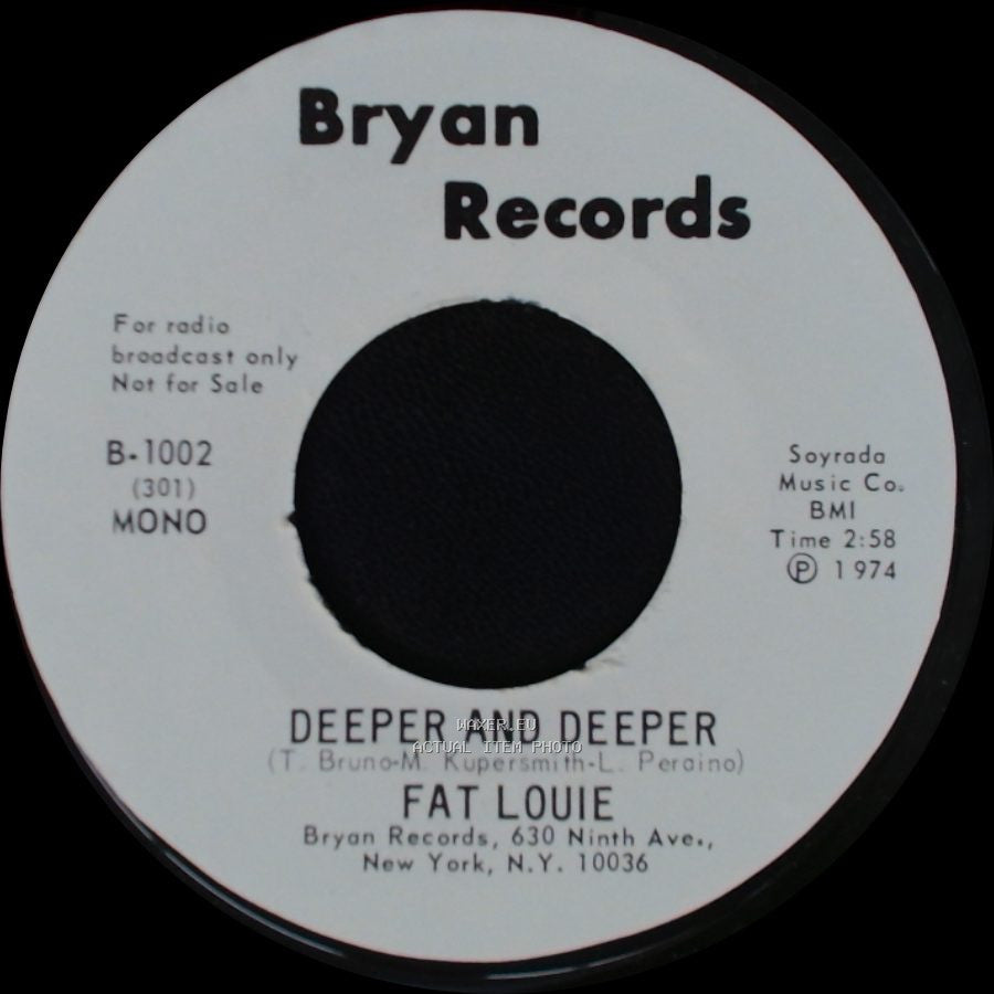 Fat Louie - Deeper And Deeper / Deeper And Deeper side B