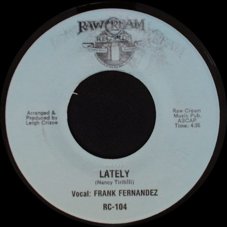 Frank Fernandez - Lately / Tarde (Spanish Version) side A