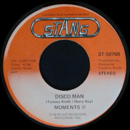 Moments - Disco Man / Rain In My Backyard side A