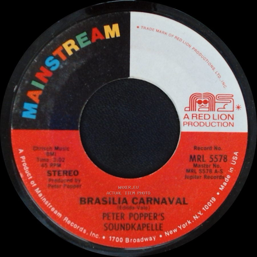 Peter Popper's Soundkapelle - Brasilia Carnaval / Hava Nagila Carnaval side A