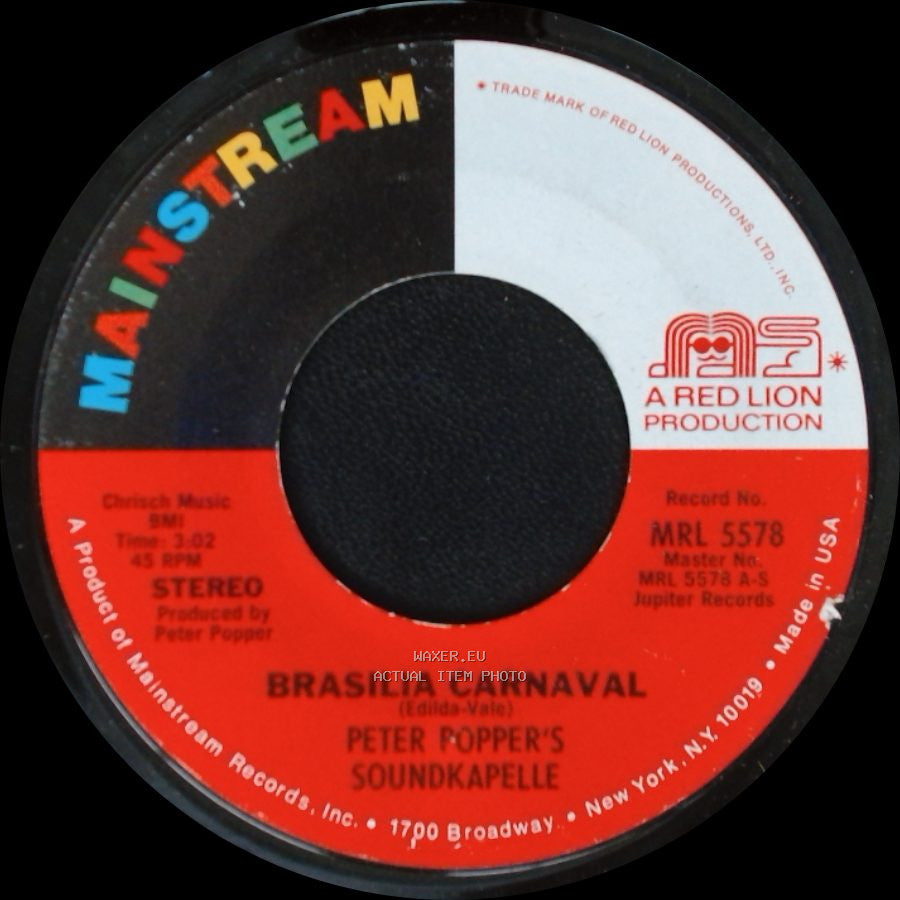 Peter Popper's Soundkapelle - Brasilia Carnaval / Hava Nagila Carnaval side A