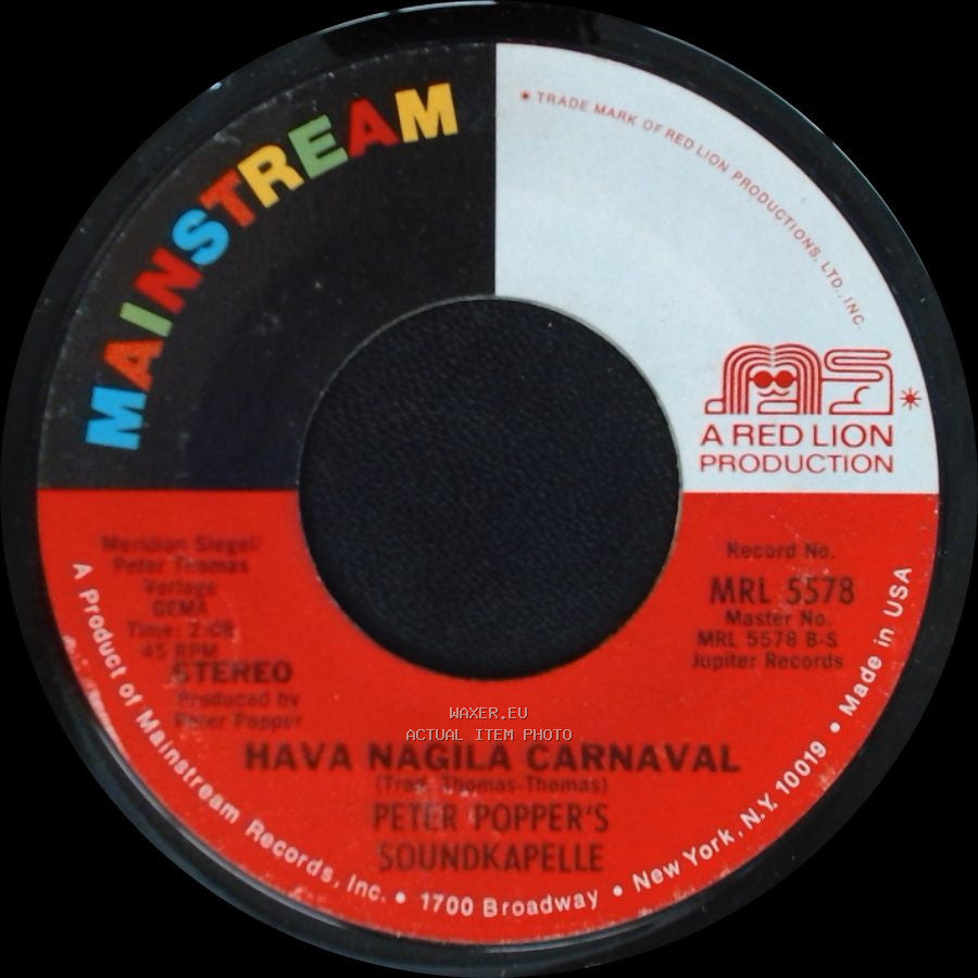 Peter Popper's Soundkapelle - Brasilia Carnaval / Hava Nagila Carnaval side B
