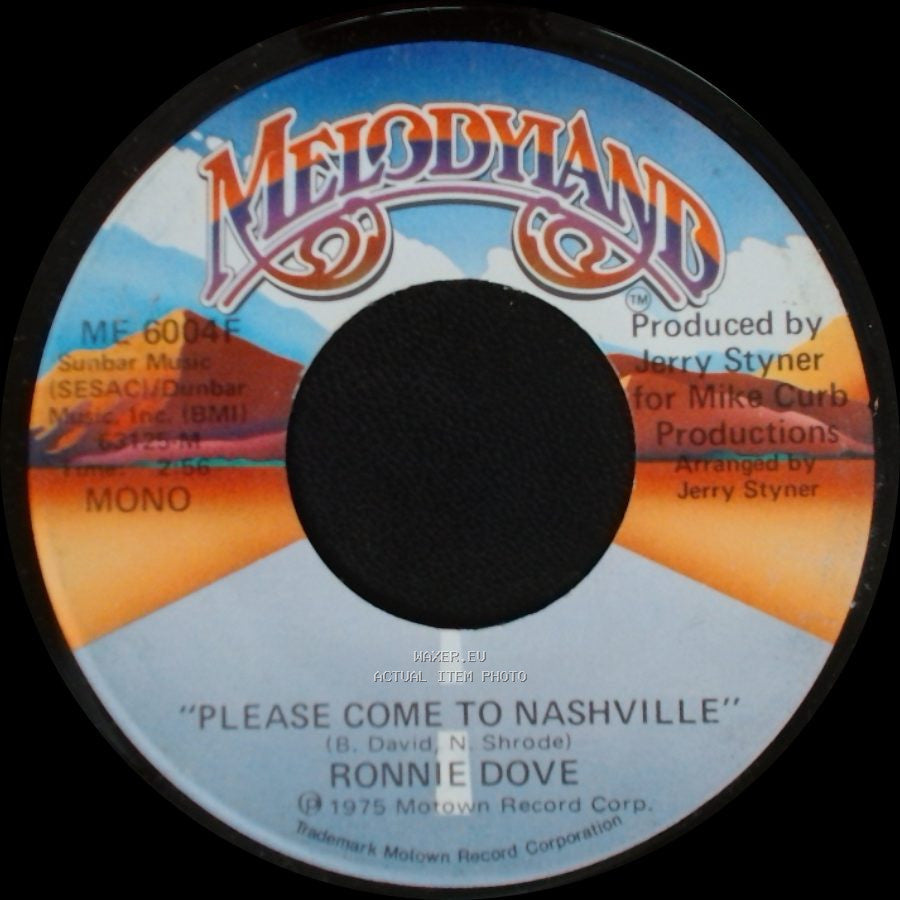 Ronnie Dove - Please Come To Nashville / Please Come To Nashville side B