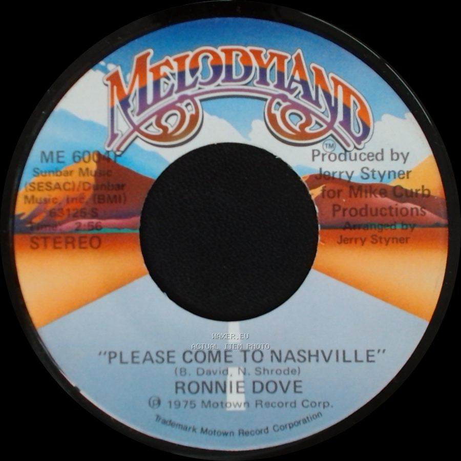 Ronnie Dove - Please Come To Nashville / Please Come To Nashville side B