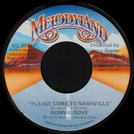 Ronnie Dove - Please Come To Nashville / Please Come To Nashville side B