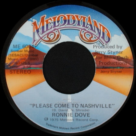 Ronnie Dove - Please Come To Nashville / Please Come To Nashville side A