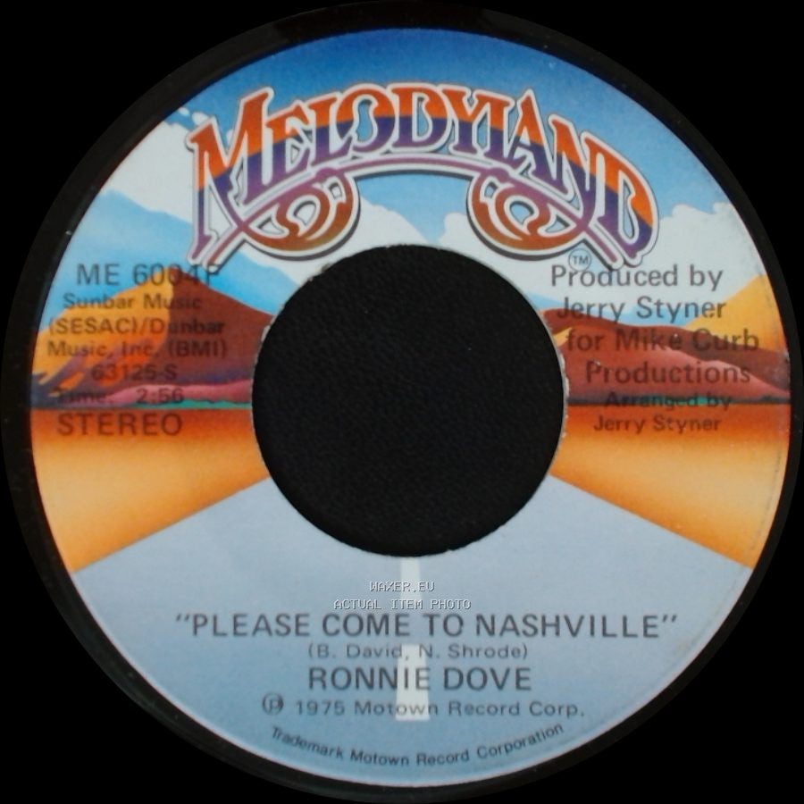 Ronnie Dove - Please Come To Nashville / Please Come To Nashville side A