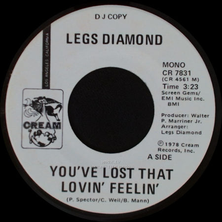 Legs Diamond - You've Lost That Lovin' Feelin' / You've Lost That Lovin' Feelin' side B