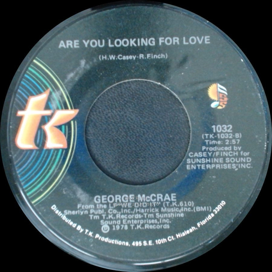 George Mccrae - Are You Looking For Love / I Want You Around Me side A