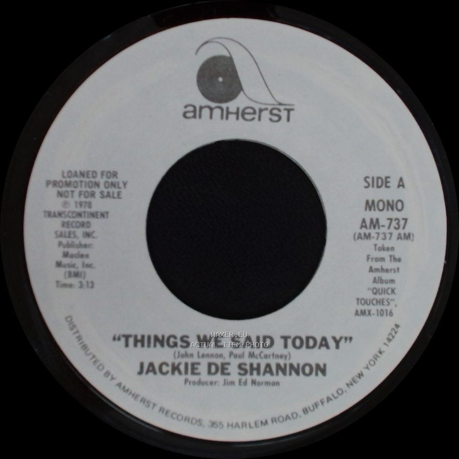 Jackie De Shannon - Things We Said Today / Things We Said Today side A
