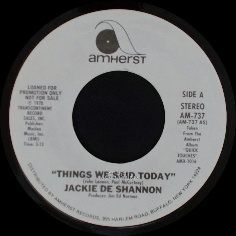 Jackie De Shannon - Things We Said Today / Things We Said Today side B